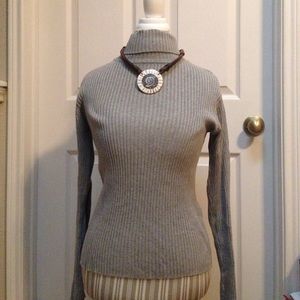 Gray turtle neck sweater